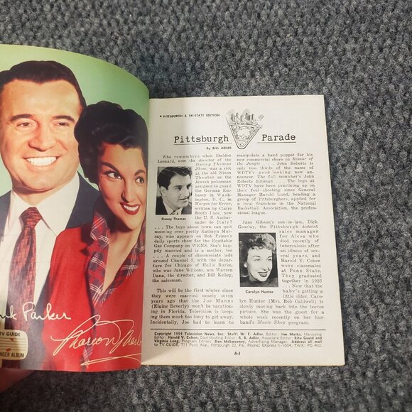 TV Guide February 1954 Red Buttons Balt Washington Lucille Ball Pittsburgh #1 - Picture 7 of 9